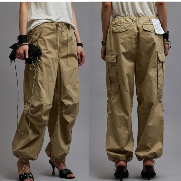 R13 Balloon Army Pants in Khaki Medium NWT - Picture 1 of 4